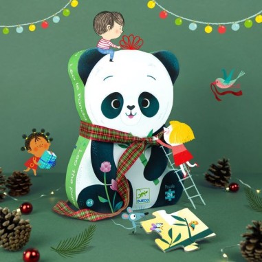 Puzzles silhouettes - Léo le Panda - 24 pcs - Djeco Puzzles silhouettes - Léo le Panda - 24 pcs - Djeco