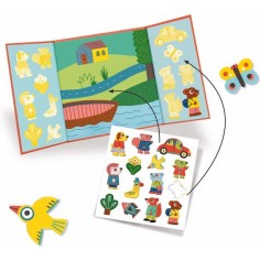 Kit Créer avec des stickers Les Animaux - Djeco 2