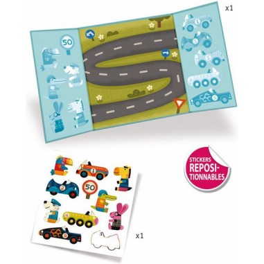 Stickers Pour Les Petits - Les Voitures - Djeco Stickers Pour Les Petits - Les Voitures - Djeco