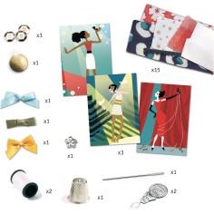 Set créatif Couture Cartes à Froufrous So Paris - Djeco 2