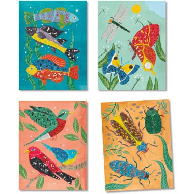 Tableaux de perles - Zoologie - Djeco Tableaux de perles - Zoologie - Djeco