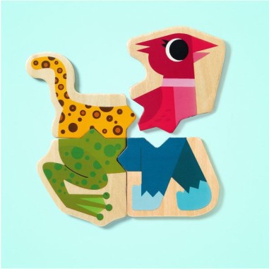 Puzzle Animaux Magnétiques : Mixanimo - Djeco Puzzle Animaux Magnétiques : Mixanimo - Djeco