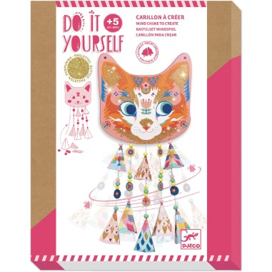 Kitty carillon à créer - Do it Yourself - Djeco Kitty carillon à créer - Do it Yourself - Djeco