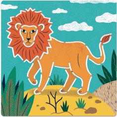 Pochoirs par 5 theme Animaux sauvages - Djeco 2