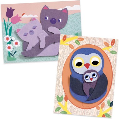 Créer avec du papier : Les câlins - Djeco Créer avec du papier : Les câlins - Djeco