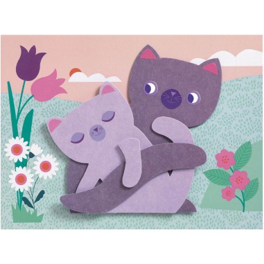 Créer avec du papier : Les câlins - Djeco Créer avec du papier : Les câlins - Djeco