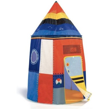 Cabane Fusée en tissu Little Big Room by - Djeco Cabane Fusée en tissu Little Big Room by - Djeco