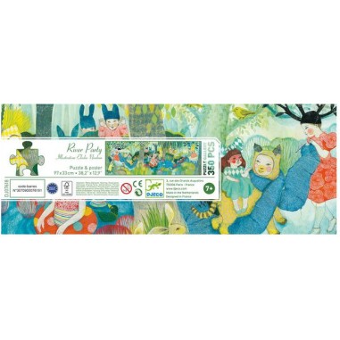 Puzzle Gallery - River Party - 350 Pièces - Djeco Puzzle Gallery - River Party - 350 Pièces - Djeco