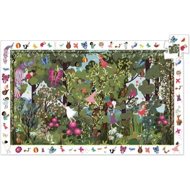 Puzzle Observation - Jeux au Jardin - 100 Pièces - Djeco Puzzle Observation - Jeux au Jardin - 100 Pièces - Djeco