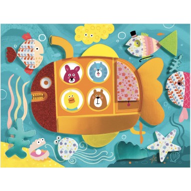 Collages pour les petits - Mousse mousse - Djeco Collages pour les petits - Mousse mousse - Djeco