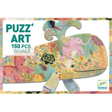 Puzzle Puzz'Art - Whale 150 pièces - Djeco Puzzle Puzz'Art - Whale 150 pièces - Djeco