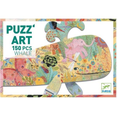 Puzzle Puzz'Art - Whale 150 pièces - Djeco Puzzle Puzz'Art - Whale 150 pièces - Djeco
