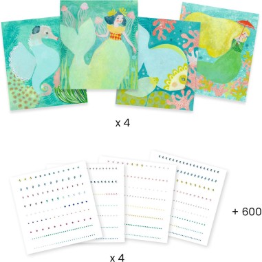 Artistic Strass : Ondes aquatiques - Djeco Artistic Strass : Ondes aquatiques - Djeco