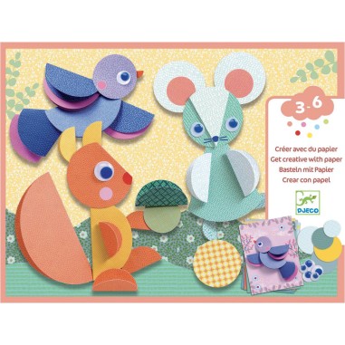 Créer avec du papier : Ronds et ronds - Djeco Créer avec du papier : Ronds et ronds - Djeco