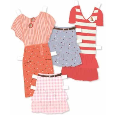Kit créatif Au bonheur des filles : Oh! la mode : Le grand dressing - Djeco Kit créatif Au bonheur des filles : Oh! la mode : Le grand dressing - Djeco