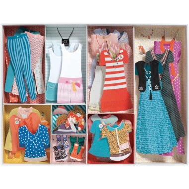 Kit créatif Au bonheur des filles : Oh! la mode : Le grand dressing - Djeco Kit créatif Au bonheur des filles : Oh! la mode : Le grand dressing - Djeco