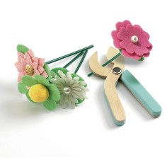 Jeu Imitation Rose & Florian - Créer des bouquets avec un modèle - Djeco 2