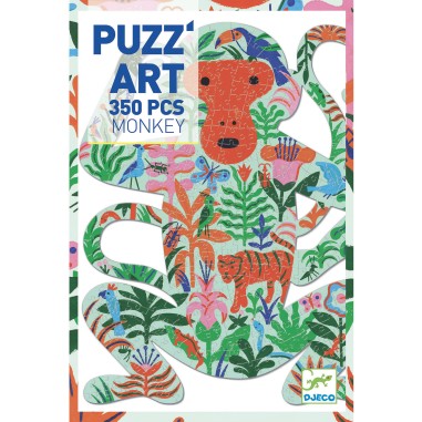 Puzzle Puzz'Art - Monkey - 350 pièces - Djeco Puzzle Puzz'Art - Monkey - 350 pièces - Djeco