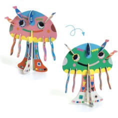 Jeu d'assemblage : 3 animaux 3D - Djeco 2