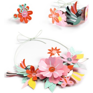 4 parures de bijoux à créer Gaité colorée - Do it Yourself - Djeco 4 parures de bijoux à créer Gaité colorée - Do it Yourself - Djeco