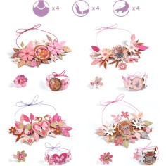 4 parures de bijoux à créer Doux médaillons - Do it Yourself - Djeco 2