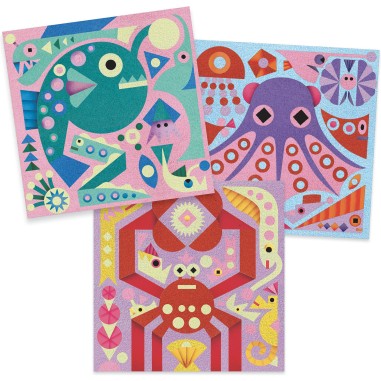 Coffret Sables Colorés Sea LIghts - Djeco Coffret Sables Colorés Sea LIghts - Djeco