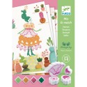 Coffret Tampons Mix et Match Flower Girls - Djeco