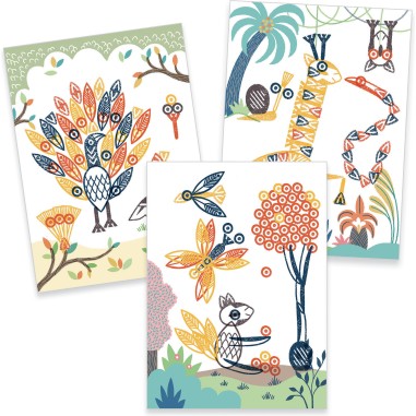 Coffret Tampons Mix and Match Surprising Animals - Djeco Coffret Tampons Mix and Match Surprising Animals - Djeco