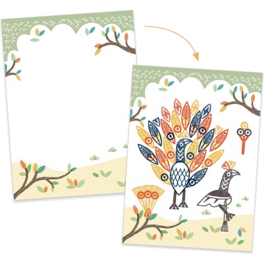 Coffret Tampons Mix and Match Surprising Animals - Djeco Coffret Tampons Mix and Match Surprising Animals - Djeco