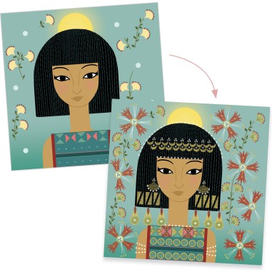 Coffret Tampons Transparents Motifs et Parures - Djeco Coffret Tampons Transparents Motifs et Parures - Djeco