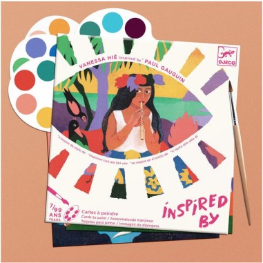 Polynésie - Cartes à Peindre façon Paul Gauguin - Djeco Polynésie - Cartes à Peindre façon Paul Gauguin - Djeco