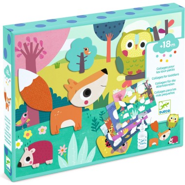 Premiers Collages pour les Tout-Petits dès 18 mois - Djeco Premiers Collages pour les Tout-Petits dès 18 mois - Djeco