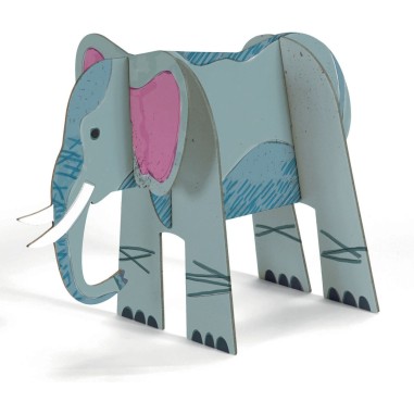 Kit Colorie, Assemble et Joue Animaux de la Savane - Djeco Kit Colorie, Assemble et Joue Animaux de la Savane - Djeco