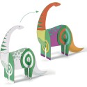 Colorie assemble et joue Diy Dinosaures - Djeco Colorie assemble et joue Diy Dinosaures - Djeco