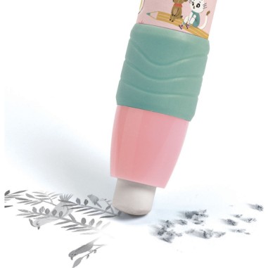 Stylo Gomme clip Lucile Lovely Paper - Lovely Paper By Djeco Stylo Gomme clip Lucile Lovely Paper - Lovely Paper By Djeco