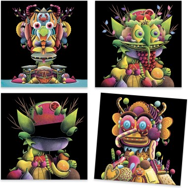 Créer avec des stickers Le primeur - Inspired by - Djeco Créer avec des stickers Le primeur - Inspired by - Djeco