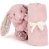 Doudou Couverture Rose Lapin Tulipe Blossom - Jellycat