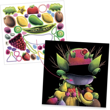 Créer avec des stickers Le primeur - Inspired by - Djeco Créer avec des stickers Le primeur - Inspired by - Djeco