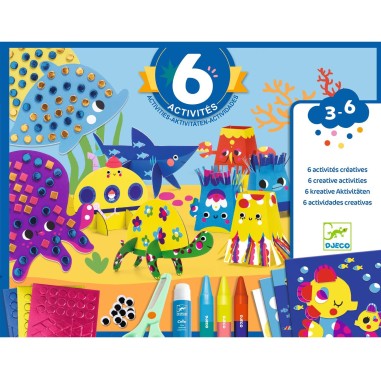 Coffret multi-activités pour les petits - La mer et ses plaisirs - Djeco Coffret multi-activités pour les petits - La mer et ses plaisirs - Djeco