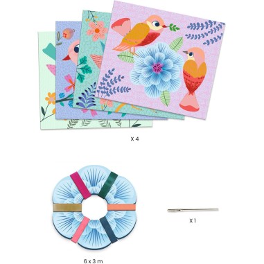 Kit creatif Artistic loops primavera - Djeco Kit creatif Artistic loops primavera - Djeco