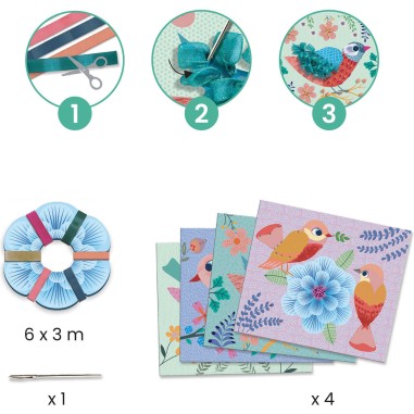Kit creatif Artistic loops primavera - Djeco Kit creatif Artistic loops primavera - Djeco