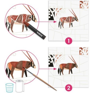 Crayons de cire aquarellables Désert - Inspired by - Djeco