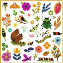 Stickers fleurs et animaux Jardin - Djeco