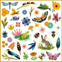 Stickers fleurs et animaux Jardin - Djeco