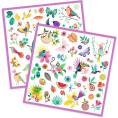 Stickers fleurs et animaux Paradise - Djeco 2