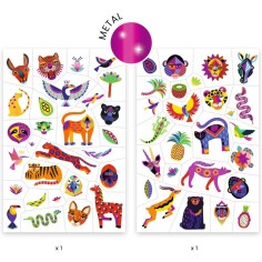 Tatouages éphémères - Wild Beauty - Djeco 2