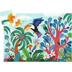 Puzzle Silhouette - Coco le Toucan - 24 Pièces - Djeco 2
