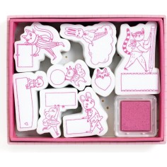 Boite à Tampons message Lucille Lovely Paper - Lovely Paper By Djeco 2