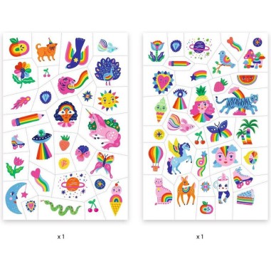 Tatouages Rainbow/Arc-ciel pour les enfants de - Djeco Tatouages Rainbow/Arc-ciel pour les enfants de - Djeco