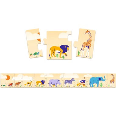 Puzzle - Petits et grands - 10pcs - Djeco
